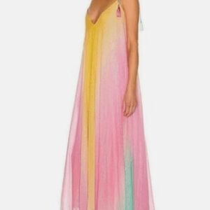 Rococo Sand Yellow and Pink Dress